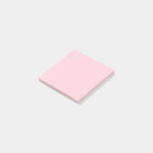 Minimalistische Jahrtausendrosa Schlichte Solid Co Post-it Klebezettel (angewinkelt)