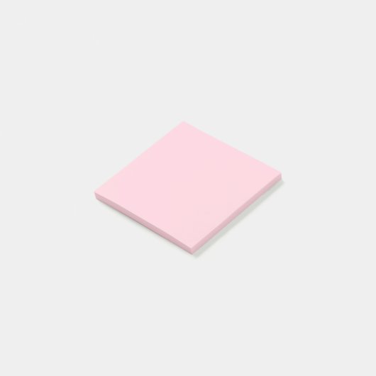 Minimalistische Jahrtausendrosa Schlichte Solid Co Post-it Klebezettel (angewinkelt)