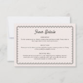 Minimalistische Jalousie Einladung (Vorderseite)