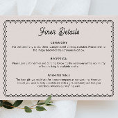 Minimalistische Jalousie Einladung