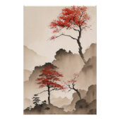 Minimalistische japanische Küste Poster (Vorderseite)