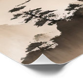 Minimalistische japanische Küste Poster (Ecke)