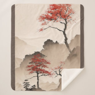 Minimalistische japanische Küste Sherpadecke