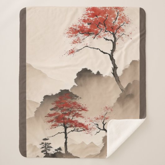 Minimalistische japanische Küste Sherpadecke (Vorderseite)