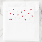 Minimalistische „Je t’❤️“-Tasse Rechteckiger Aufkleber (Tasche)