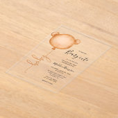 Minimalistische Jemand Beary Niedlich Balloon Baby Acryleinladungen (Ablage )