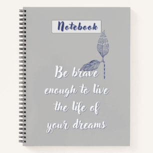 Minimalistische Journalseiten mit Motivation Notizblock