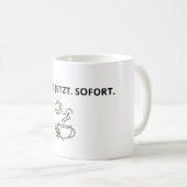 Minimalistische Kaffee-Tasse Kaffeetasse (VorderseiteRechts)