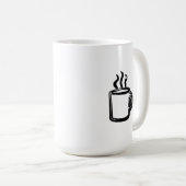 Minimalistische Kaffee-Tassen-Kaffee-Tasse (444 Kaffeetasse (VorderseiteRechts)