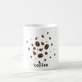Minimalistische Kaffeebeeren-Ästhetik-Keramiktasse Kaffeetasse