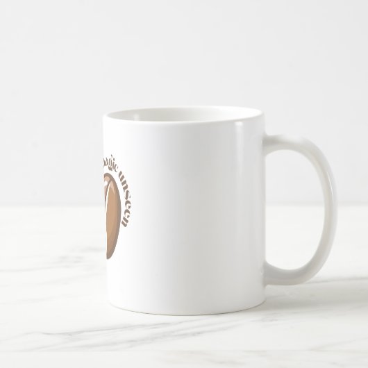 Minimalistische Kaffeebohnen "A Magic Unseen" Kaffeetasse (Rechts)