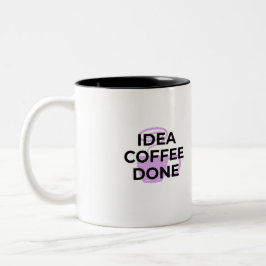 Minimalistische Kaffeedefinition-Typografie-Tasse Zweifarbige Tasse