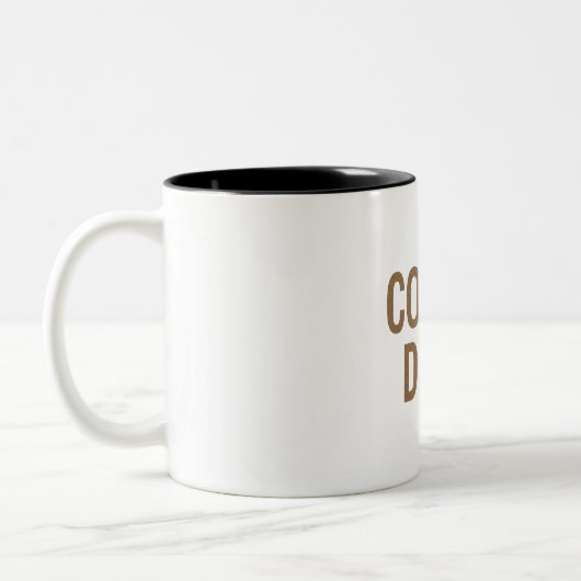 Minimalistische Kaffeemaschine Tasse - Zwei-Tone-S (Links)