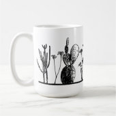 Minimalistische Kaktus-Kaffeetasse Kaffeetasse (Links)