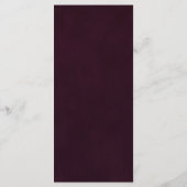 Minimalistische Kalligrafie-Dinner-Menü aus Gold B Menükarte (Rückseite)