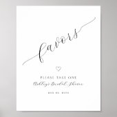 Minimalistische Kalligrafie-Favoriten-Zeichen | Br Poster (Vorne)
