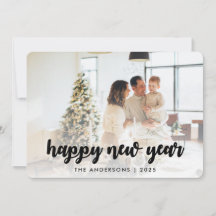 Minimalistische Kalligrafie glücklich Neujahrsfami