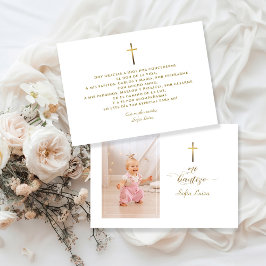 Minimalistische Kalligrafie Gracias Con Oración Ba Dankeskarte