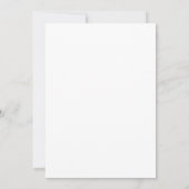 Minimalistische Kalligrafie Ich mache GRILLEN-Enga Einladung (Rückseite)