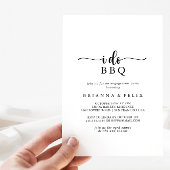 Minimalistische Kalligrafie Ich mache GRILLEN-Enga Einladung