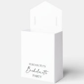 Minimalistische Kalligrafie Junggeselinnen-Abschie Geschenkschachtel (Offen)