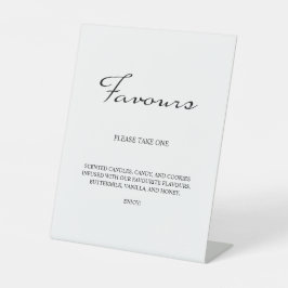 Minimalistische Kalligrafie-Lieblinge der White We Sockelschild