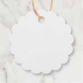 Minimalistische Kalligrafie mit Liebe individuell Geschenkanhänger (Rückseite)