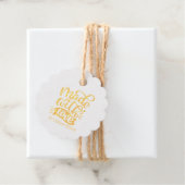 Minimalistische Kalligrafie mit Liebe individuell Geschenkanhänger (Mit Box)