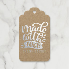 Minimalistische Kalligrafie mit Liebe individuell  Geschenkanhänger