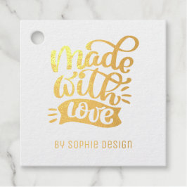 Minimalistische Kalligrafie mit Liebe individuell  Geschenkanhänger