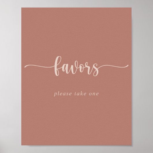 Minimalistische Kalligrafie Poster (Vorne)