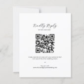 MINIMALISTISCHE Kalligrafie-QR-Code-UAWG Wedding (Rückseite)