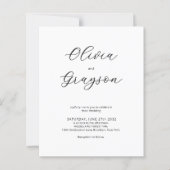 MINIMALISTISCHE Kalligrafie-QR-Code-UAWG Wedding (Vorderseite)