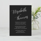 Minimalistische Kalligrafie-Schrift Einladung (Stehend Vorderseite)