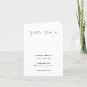 Minimalistische Kalligrafie-Schrift zur Hochzeitss Ankündigung