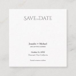 Minimalistische Kalligrafie-Schrift zur Hochzeitss Begleitkarte