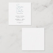 Minimalistische Kalligrafie-Schrift zur Hochzeitss Begleitkarte (Vorne/Hinten)