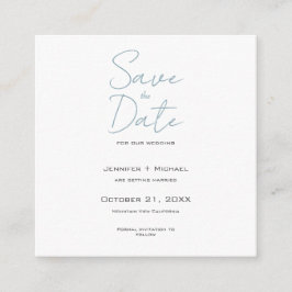 Minimalistische Kalligrafie-Schrift zur Hochzeitss Begleitkarte