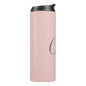 Minimalistische Kalligrafie Script Name Rose Gold Thermosbecher (Nach links gedreht)