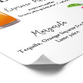 Minimalistische Kalligrafie Unterschrift Trinkehe Poster (Ecke)