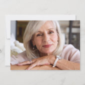 Minimalistische Kalligraphie aus der Familie Dankeskarte (Rückseite)