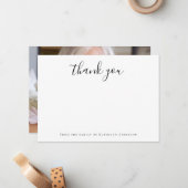 Minimalistische Kalligraphie aus der Familie Mitteilungskarte (Vorderseite/Rückseite Beispiel)