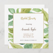 Minimalistische Kalligraphie-Brautparty-Karte (Vorne/Hinten)