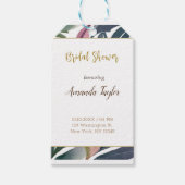 Minimalistische Kalligraphie-Brautparty-Karte Geschenkanhänger (Vorderseite)