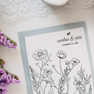 Minimalistische Kalligraphie - Buchstaben Save the Gummistempel