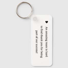 Minimalistische Kalligraphie Dankeschön für Dankes Schlüsselanhänger