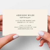Minimalistische Kalligraphie der modernen Girly Iv Visitenkarte