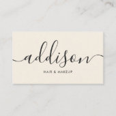 Minimalistische Kalligraphie der modernen Girly Iv Visitenkarte (Vorderseite)