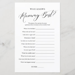 Minimalistische Kalligraphie, die Mama das beste S