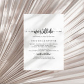 Minimalistische Kalligraphie, die wir noch immer ü Einladung